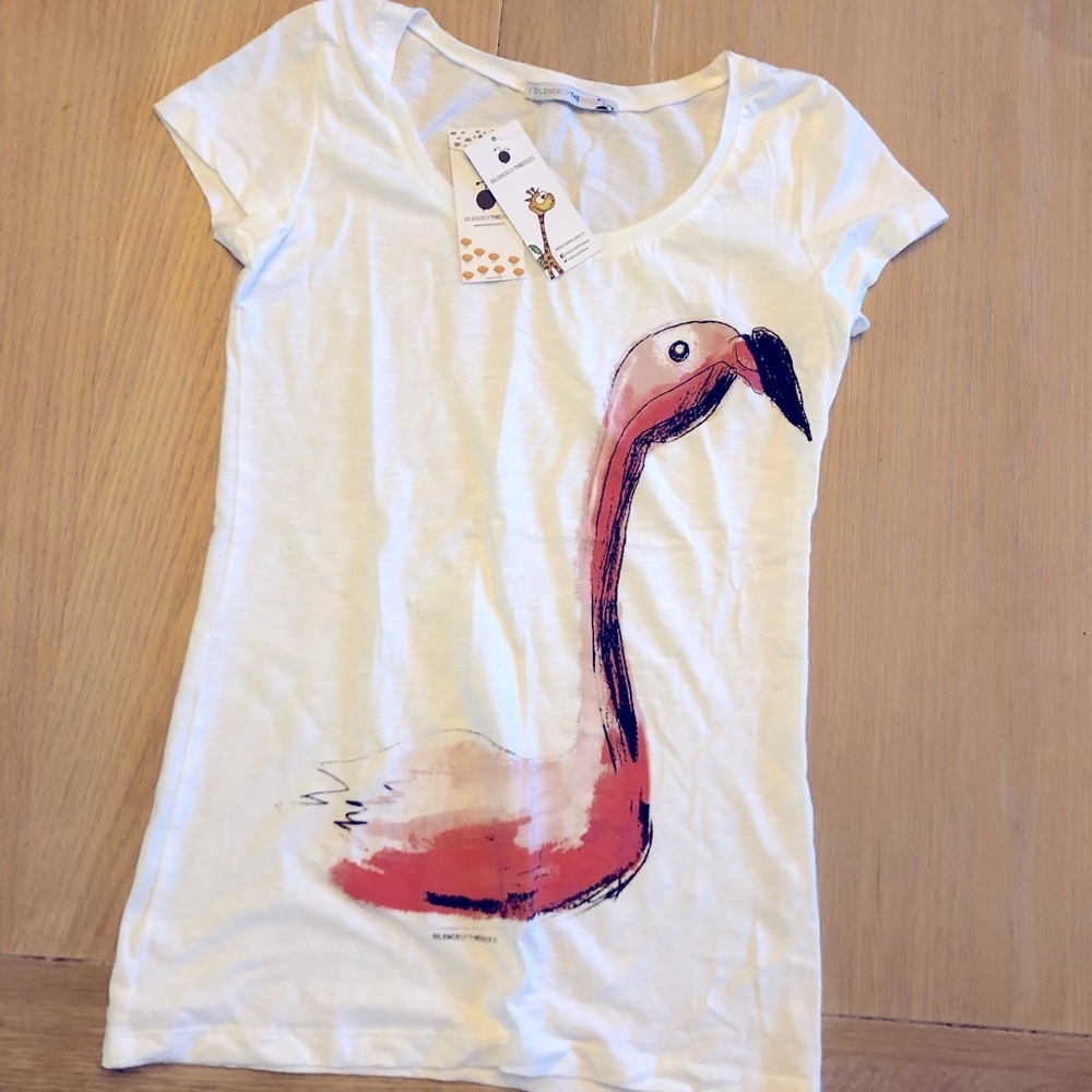 Boutique Flamingo Tee nwt